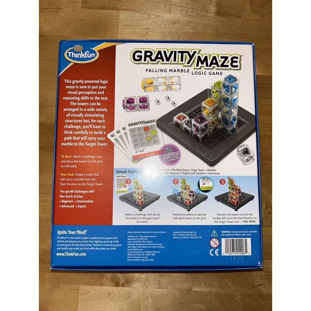 ThinkFun Gravity Maze Marble Run Logic Game STEM Toy